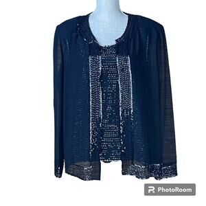 Vintage Ikara New York Beaded Twinset XL